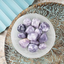 Lepidolite Crystal Tumble Stone, Polished Stone for Meditation & Healing picture