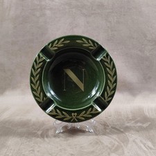 Champagne Napoleon Earthenware Ashtray by Villenauxe Made in France Vintage 1970 picture