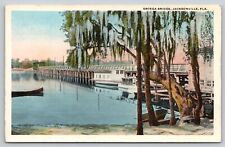 Postcard FL Jacksonville Ortega Bridge WB UNP A24 picture