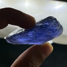Natural Iolite Rough Nugget, 125 Ct, 49x20x18mm, Large Blue Violet Raw Iolite picture