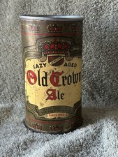 Centlivre Old Crown Ale Flat Top Beer Can, bottom open-Fort Wayne IN picture