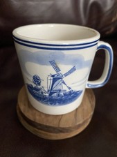 Antique Delfts Holland Hand painted Cup With Windmill. picture