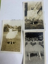 3 Vtg  1930s B&W photos ballerina portraits cute pretty dancers tutu pretty  picture