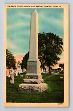 Salem VA-Virginia, East Hill Cemetery Grave Gen Andrew Lewis Vintage Postcard picture