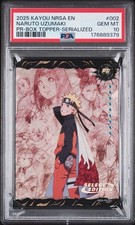 2025 US EXCLUSIVE-BOX TOPPER-SERIALIZED #002 NARUTO UZUMAKI 781/999 PSA 10 picture