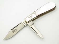 Vtg Wostenholm IXL Barehead Jack MOP Mother Of Pearl Handle Folding Pocket Knife picture