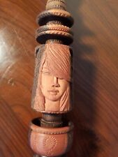 Hookah Wooden hand-carved with detailed Sisters design. picture