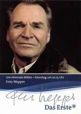 Fritz Wepper (+) UH Actor - Original Signed Autograph Card 9107 H picture