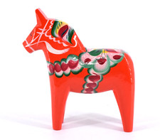 VTG Nils Olsson Red Dalah Wood Swedish Horse 6