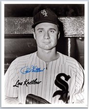 Lou Kretlow Autographed Photo Chicago White Sox Baseball Player Vintage picture