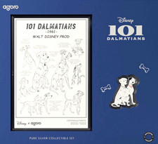 2026 Agoro Disney 101 Dalmatians 5g Silver Foil and ½ oz Silver Collectible Set picture