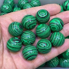 10pc Malachite quartz ball hand carved crystal 20mm sphere reiki healing picture