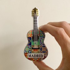 Spain Madrid Tourist Travel Gift Souvenir 3D Guitar Refrigerator Fridge Magnet picture