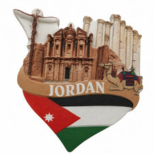 Jordan Souvenir Fridge Magnet Petra Camel Jordanian Flag Travel Gift Decor picture