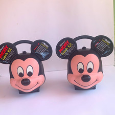 2 Mickey Mouse lunch kits with bottlesMickey talking time watch. (New condition) picture