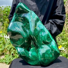 32.49LB TOP Natural Malachite crystal quartz Mineral specimen Reiki gem picture