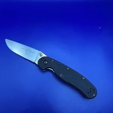 Ontario Rat Model 2 Black Aus-8 Steel Pocket Knife picture