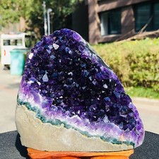 1.76LB Top Natural Amethyst Uruguay Cave Crystal Cluster Gemstone Geode Healing picture
