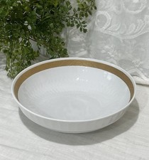 Royal Copenhagen Gold Fan Serving Bowl No 11526 414 Stunning 9 Inch picture