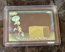 2025 Topps Chrome SpongeBob Squarepants Sapphire The Saws are on Way Black #/10 picture