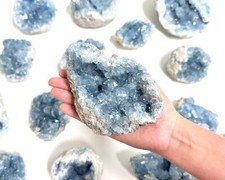 Celestite Crystal Clusters,  LARGE Natural 'AAA' Grade Specimens From Madagascar picture