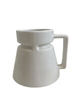 Hotjo White Stoneware Wide Base Travel 16 oz Mug BPA Free Lead Free picture
