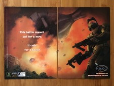 2003 Halo 2 Original Xbox PC Print Ad/Poster Original Official Master Chief Art picture