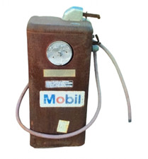 Vintage Antique Red Mobil Gas Station Diesel Fuel Pump picture