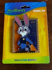 Judy Hopps Stamp Pink a la Mode PALM Royal Stamp Pin LE400 FLAWEDReadDescription picture