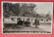 Silver Saddle Motel, Mountain Home, Arkansas, Vintage Unposted RPPC Postcard picture