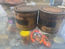 Rare Old Vintage Harley Davidson Enamel Paint Can Pair picture