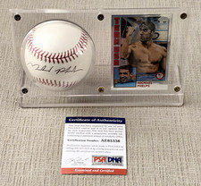 Michael Phelps Signed Baseball PSA/DNA COA w/ Display Case & Team USA Card picture