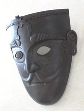 VINTAGE MASK HAND CRAFTED EMBOSSED . picture
