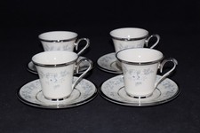 4 LENOX WINDSONG DEMITASSE CUPS AND SAUCERS MADE IN USA picture