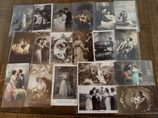 LOT of~ 19~ Photo &~Romantic~Romance~Lovers~Men~Women~Glamour Postcards~s601 picture