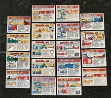 BAZOOKA JOE & HIS GANG TRADING  CARD LOT of 18 1976 TOPPS PUZZLE picture