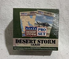 Vintage 1991 PRO SET Desert Storm Card Box 36 Packs/10 Cards per Pack NEW picture