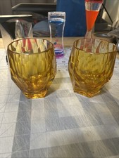 VTG Vintage Mario Luca Giusti - Set of 2 Acrylic  Novel Yellow SHIPS FREE NOW picture
