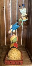 Clown Kids Sculpture Balancing On Circus Ball Stephen Kelley Resin Fun Figure picture