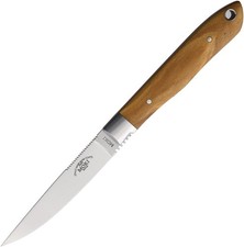 Moki Bird and Trout 2.0 Olive Wood AUS-8 Fixed Blade Knife w/ Sheath 535OL picture