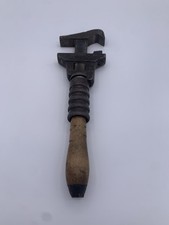 Antique Bemis & Call Adjustable Monkey Pipe Wrench w/ Wood Handle picture