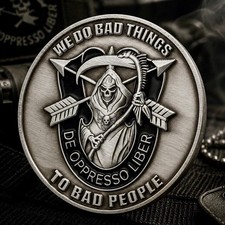 Special Forces We Do Bad Things Reaper Challenge Coin Nous Defions SF SFG picture