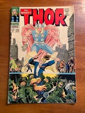 The Mighty Thor #138 VG - 1967 Silver Age Jack Kirby Art - Factory Error Copy picture