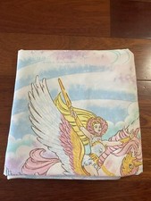 Vintage She-Ra Twin Flat Bed Sheet  Princess of Power 1985 Mattel USA Rare HTF picture