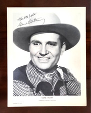ca. 1935-40 Republic Studio GENE AUTRY Publicity  Portrait Signed in the print picture