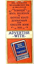 WADSWORTH, OHIO 1930'S- ADVERTISE WITH OHIO BOOK MATCHES