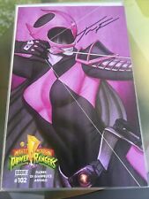 Mighty Morphin Power Rangers #102 Jenny Frison Pink Ranger Variant SIGNED W/COA picture