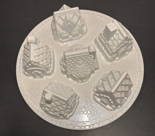 Nordic Ware Cozy Village Pan Non-Stick 6 Buildings White picture
