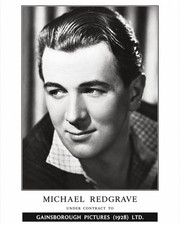 Michael Redgrave Rare 1939 Casting Agent Publicity Portrait 8x10 Photo Print picture