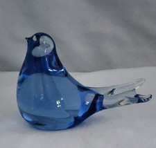 Lefton Glass Bluebird Decorative Figurine Paperweight 1997 #11379 picture